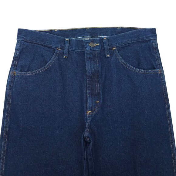 Rustler Regular Fit Straight Leg Jeans Mens 34x32 Heavyweight Dark Wash NEW - Picture 9 of 15